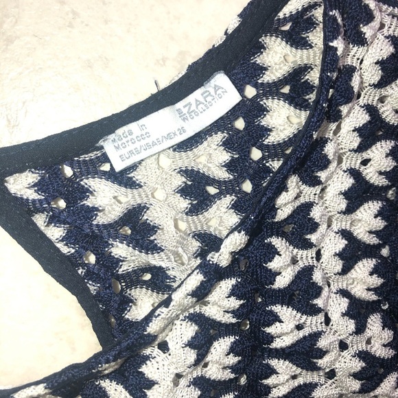 Zara Open Back Knit Detail top - Picture 3 of 5